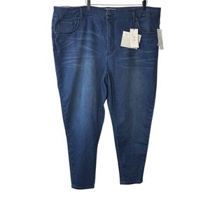 Melissa McCarthy Pencil Denim Skinny Jeans Size 24 NWT Brand New